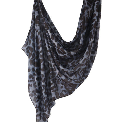 Cross-border hot selling watercolor painting series modal cotton shawl satin print scarf ethnic headscarf women's scarf