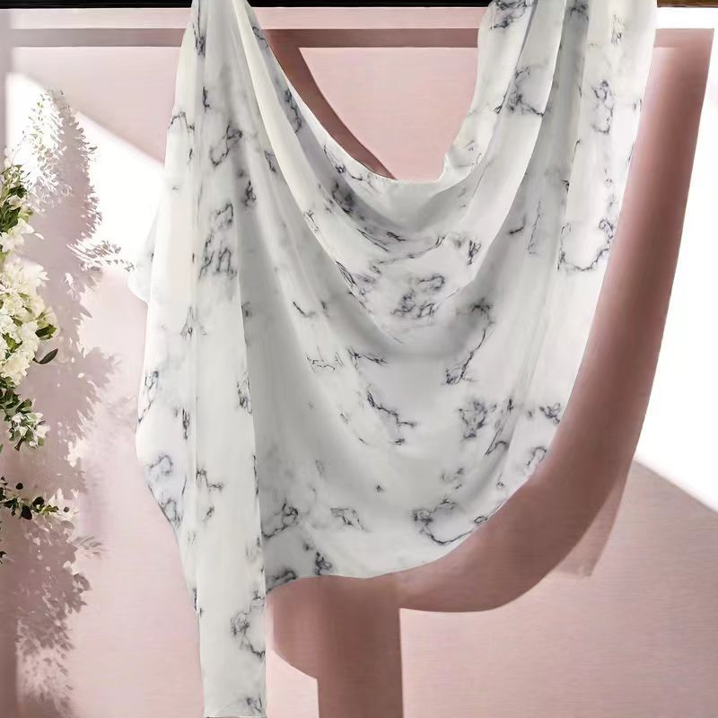 Cross-border hot selling watercolor painting series modal cotton shawl satin print scarf ethnic headscarf women's scarf