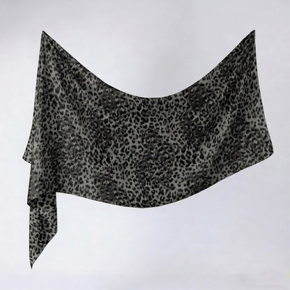 Cross-border silk scarf long strip scarf for women, watercolor breathable sun-protection shawl, summer thin Malaysian headscarf