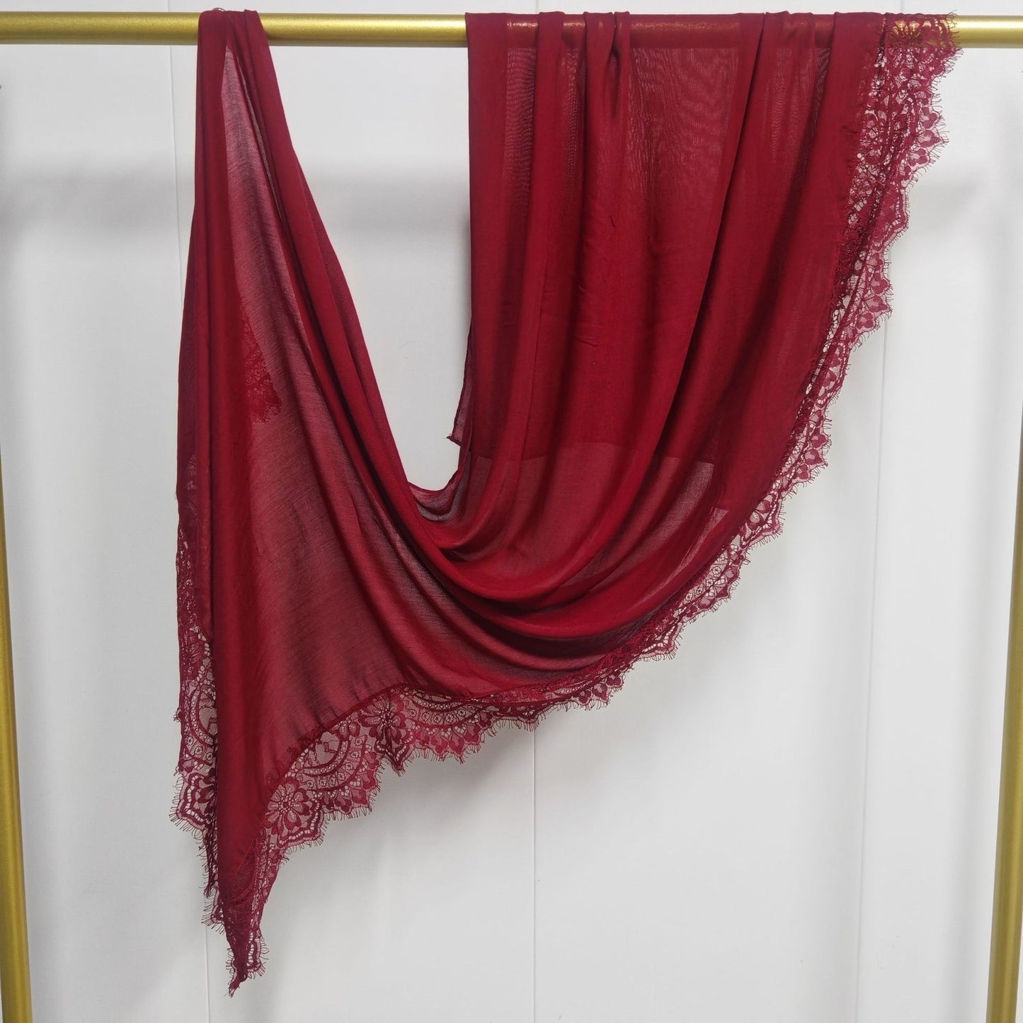 Modal cotton lace hijab