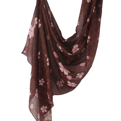 Cross-border hot selling watercolor painting series modal cotton shawl satin print scarf ethnic headscarf women's scarf