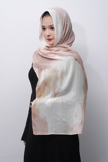 Modal cotton patterned hijab