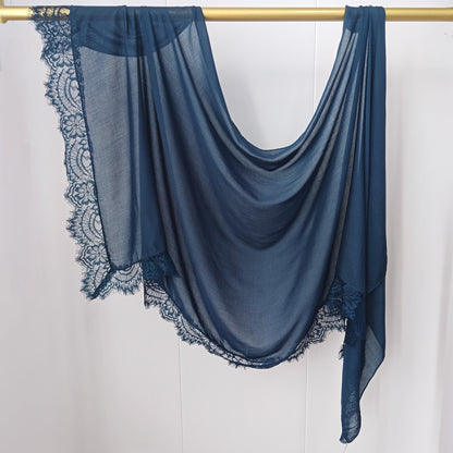 Modal Cotton Lace Hijab