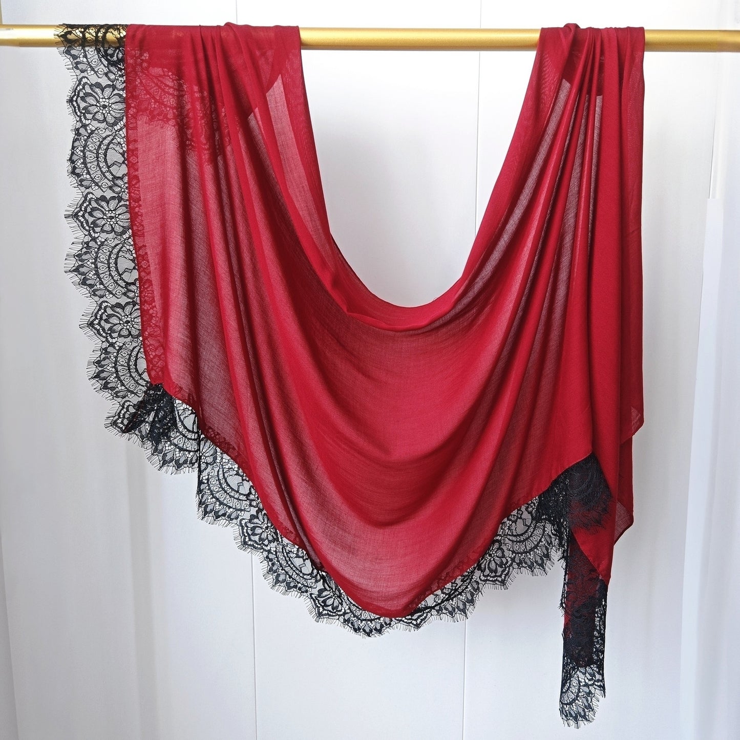 Modal cotton lace modal hijab