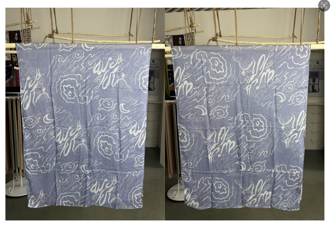Modal cotton patterned hijab