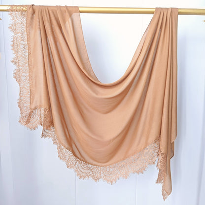 Modal cotton lace modal hijab