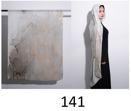 Modal cotton patterned hijab
