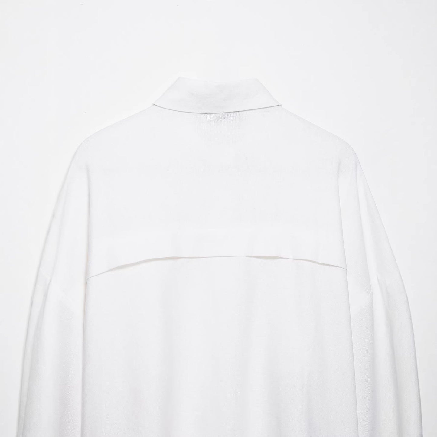 Foreign trade wholesale spring new European and American style loose blend wide-sleeve shirt 2475709