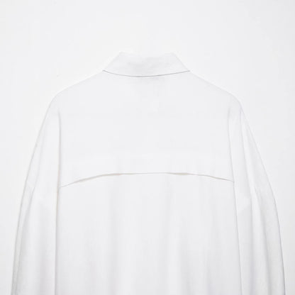 Foreign trade wholesale spring new European and American style loose blend wide-sleeve shirt 2475709