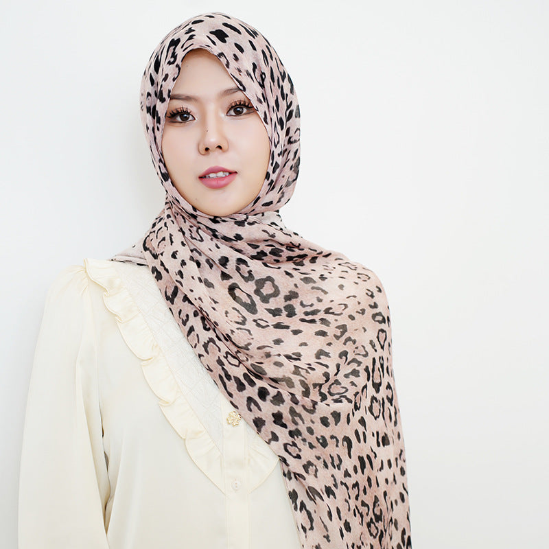 Modal cotton patterned hijab