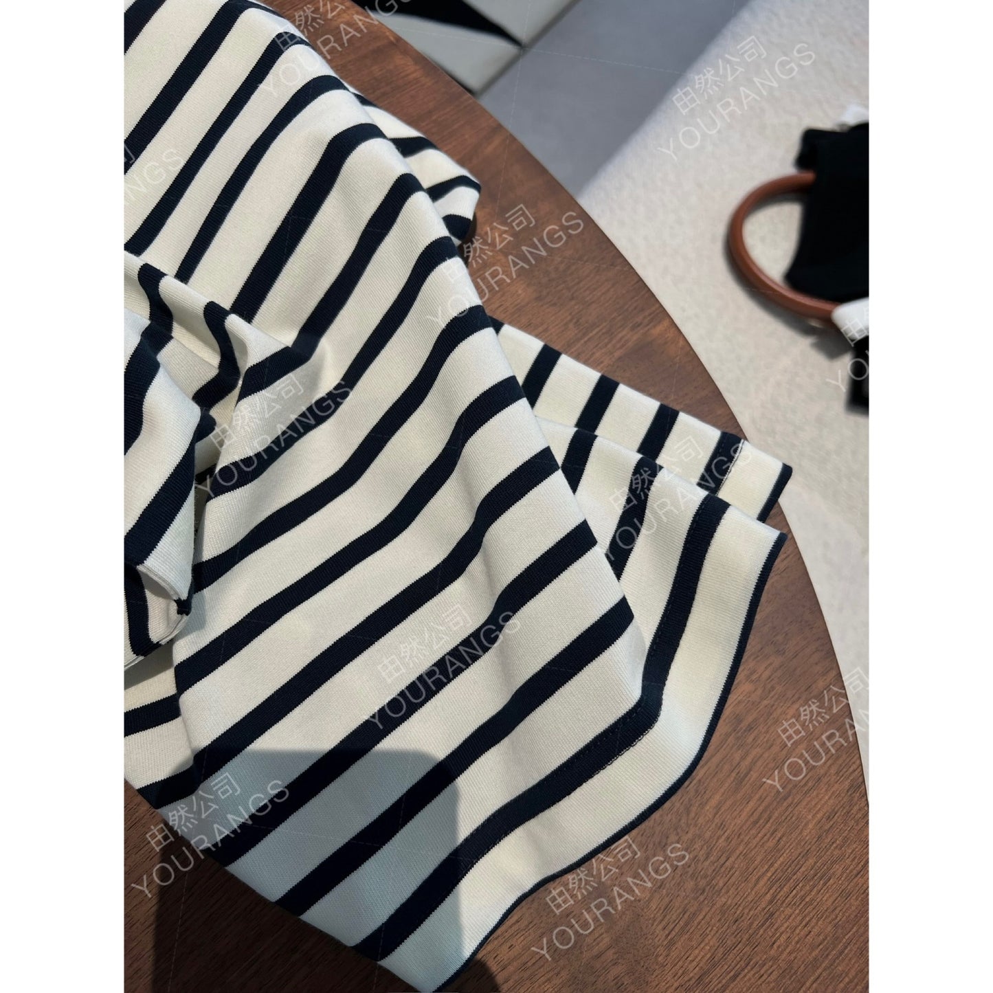(New Store Benefits) [Loss 55 80] Beautiful and stylish FR combed cotton Japanese sleeve striped T-shirt and vest