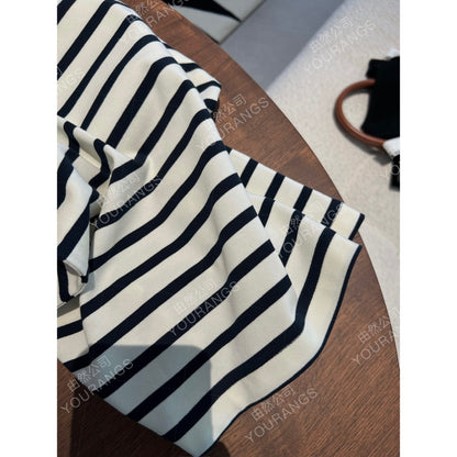 (New Store Benefits) [Loss 55 80] Beautiful and stylish FR combed cotton Japanese sleeve striped T-shirt and vest