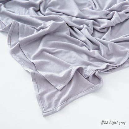 Cross-border hot sale solid color modal large size jersey mercerized cotton women's bag bandana jersey hijab hijab headscarf in stock