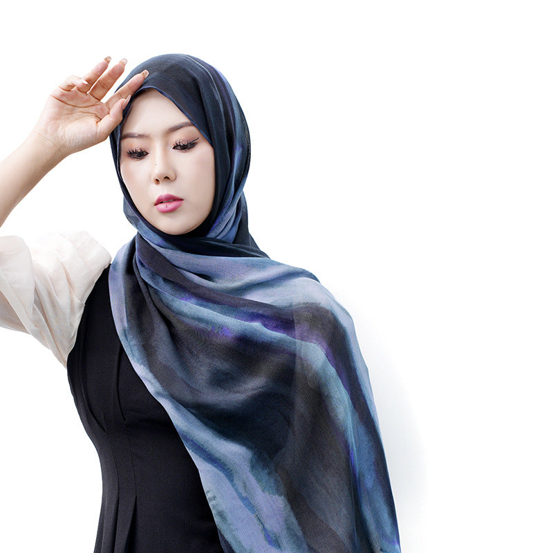 Modal cotton patterned hijab