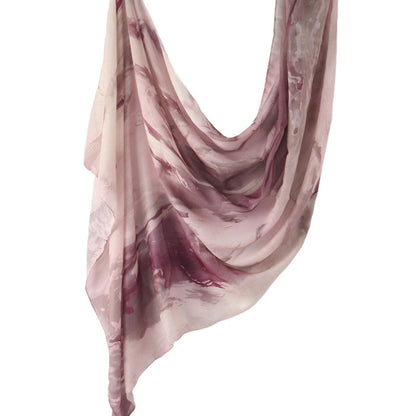 Cross-border hot selling watercolor painting series modal cotton shawl satin print scarf ethnic headscarf women's scarf