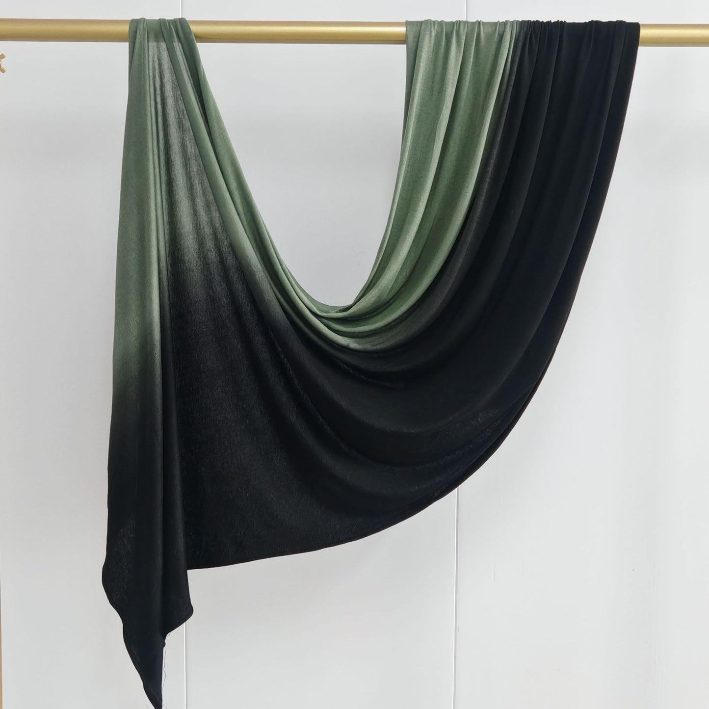 [Glossy cotton gradient double-sided gradient] cross-border new product high-quality silk towel Ombré Jersey Hijab