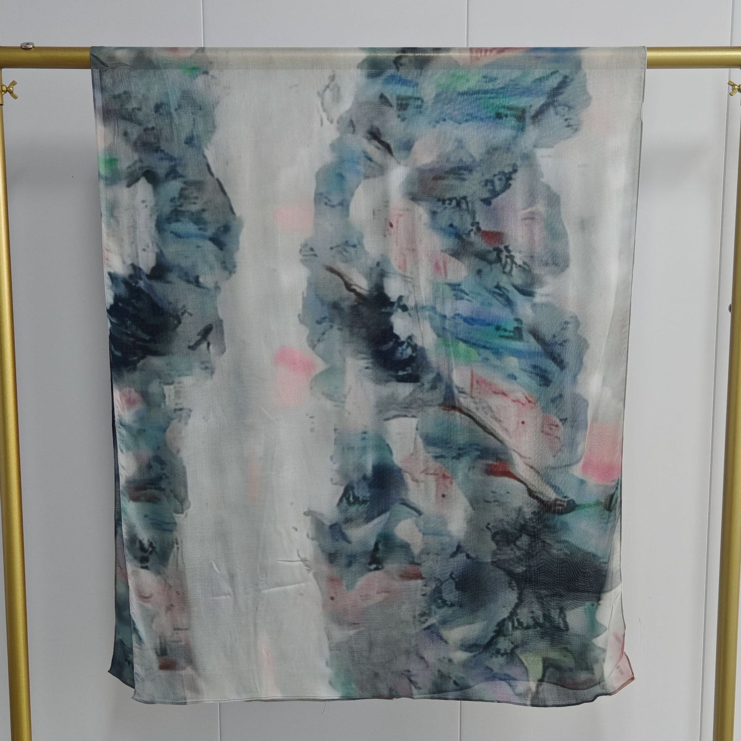 [Modal 40-count double-sided print] Modal print bohemian fashion watercolor marble print