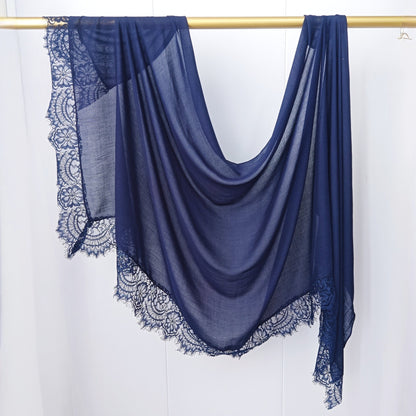 Modal Cotton Lace Hijab