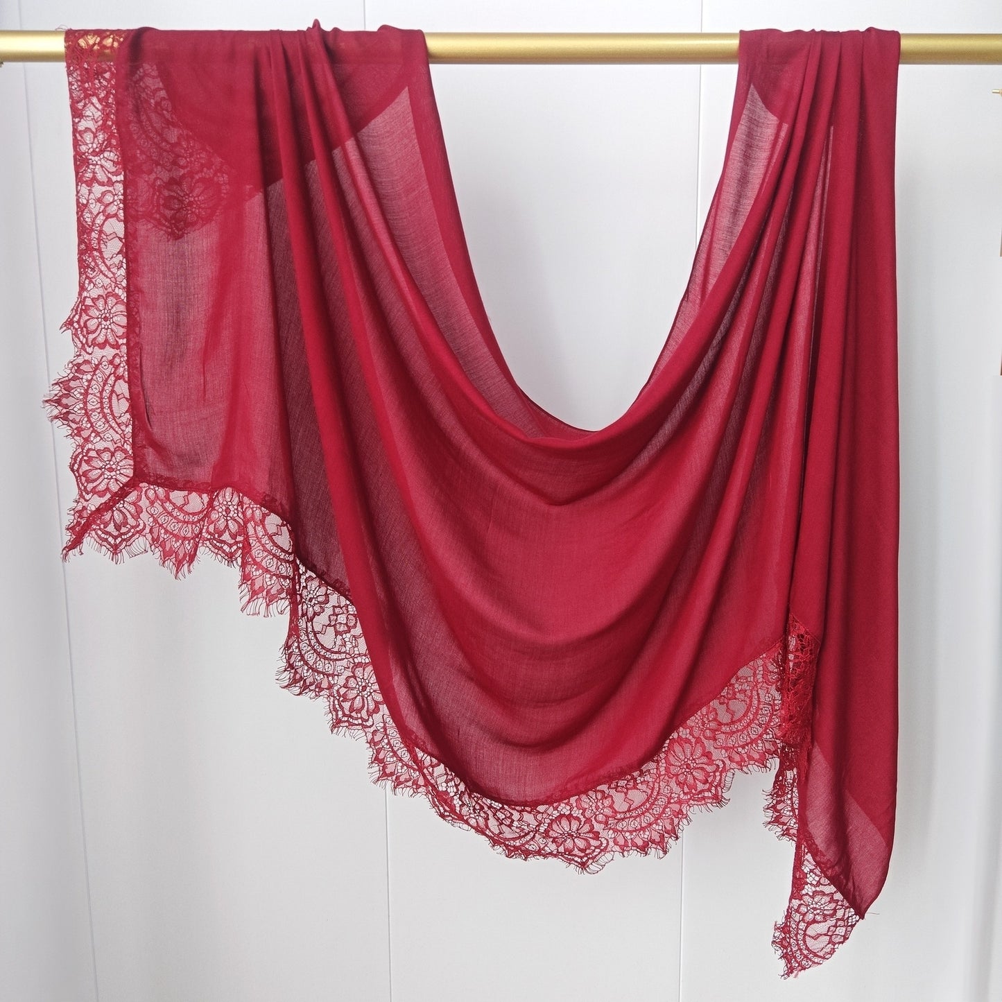 Modal Cotton Lace Hijab