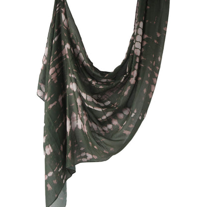 Cross-border hot selling watercolor painting series modal cotton shawl satin print scarf ethnic headscarf women's scarf