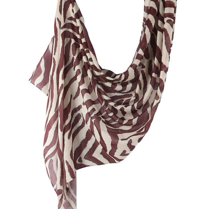 Cross-border hot selling watercolor painting series modal cotton shawl satin print scarf ethnic headscarf women's scarf