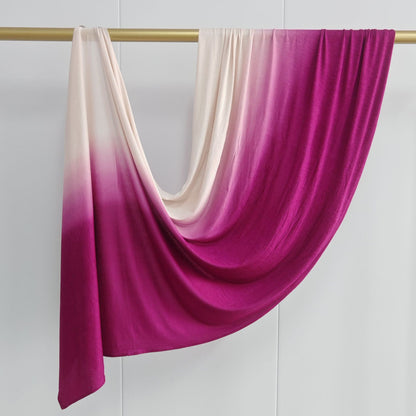[Glossy cotton gradient double-sided gradient] cross-border new product high-quality silk towel Ombré Jersey Hijab
