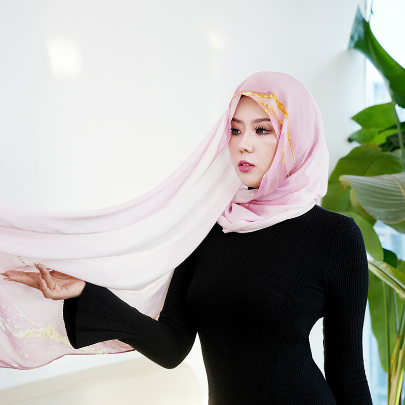 Modal cotton patterned hijab