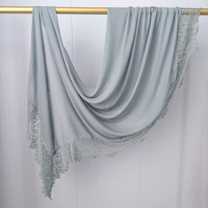 Modal cotton lace hijab