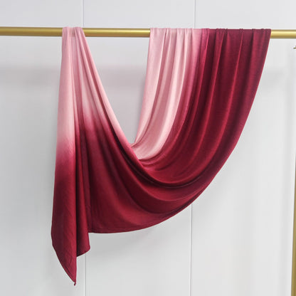 [Glossy cotton gradient double-sided gradient] cross-border new product high-quality silk towel Ombré Jersey Hijab