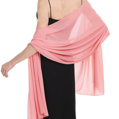 Cross-border soft chiffon scarves and evening dresses wedding shawls bridal scarves women's silk scarves travel sunscreen scarves