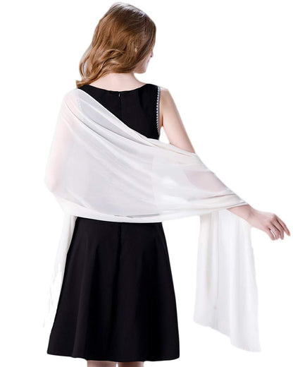 Cross-border soft chiffon scarves and evening dresses wedding shawls bridal scarves women's silk scarves travel sunscreen scarves