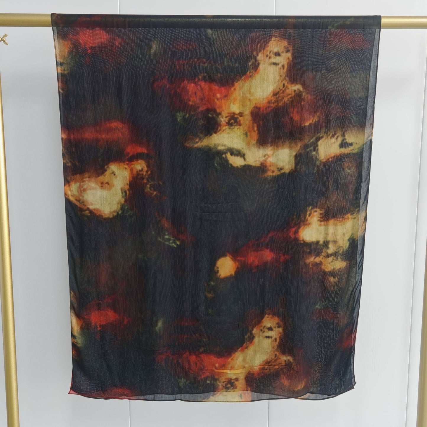 [Modal 40-count double-sided print] Modal print bohemian fashion watercolor marble print