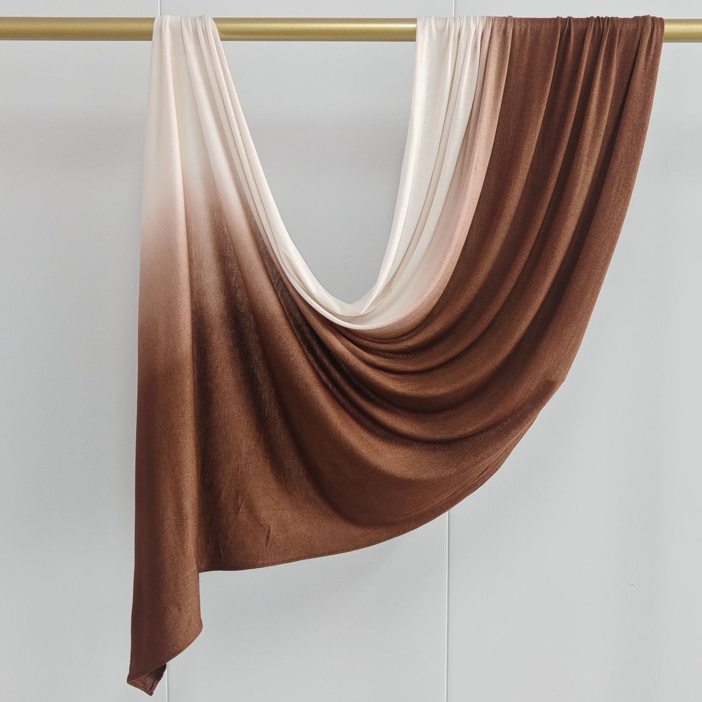[Glossy cotton gradient double-sided gradient] cross-border new product high-quality silk towel Ombré Jersey Hijab
