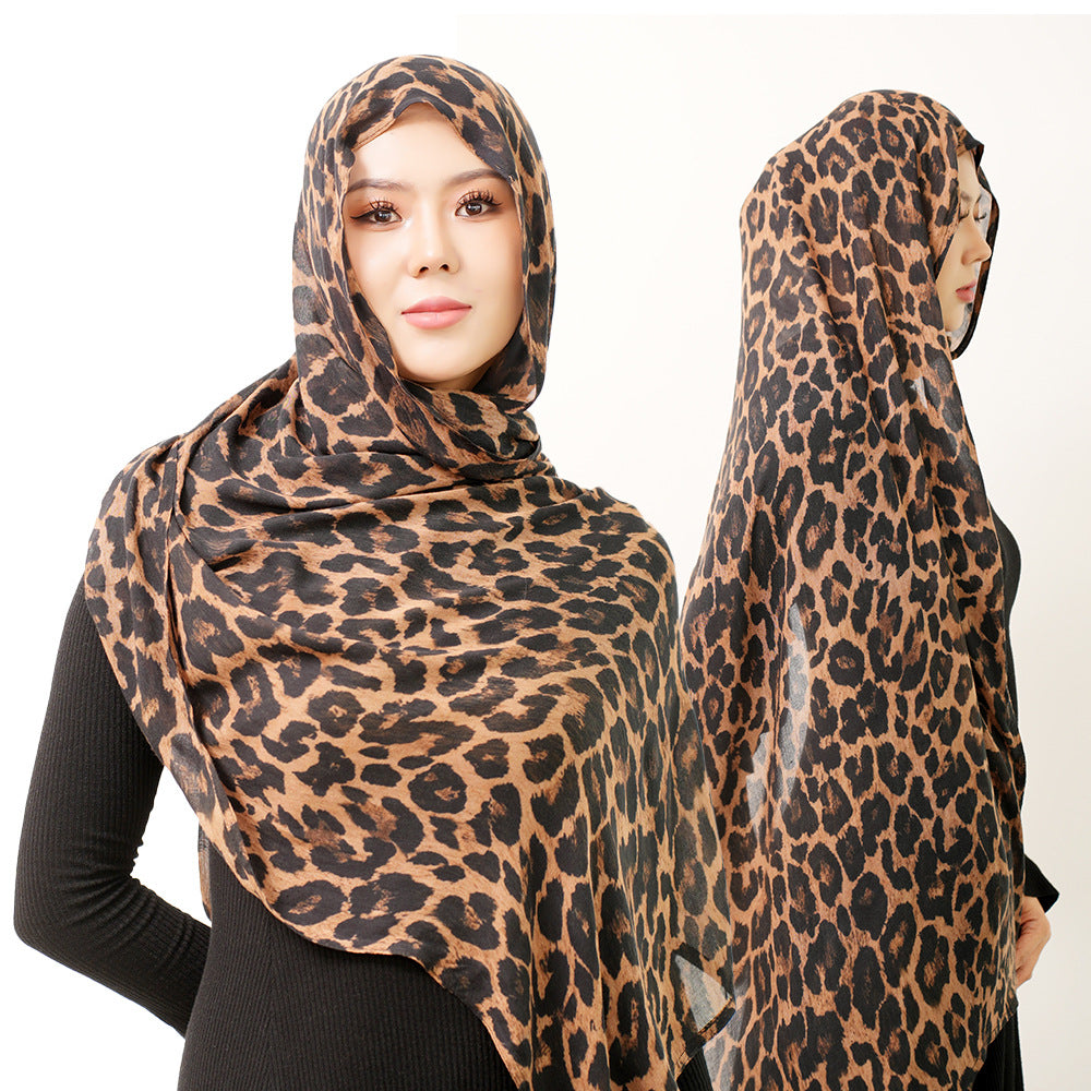 Modal cotton patterned hijab