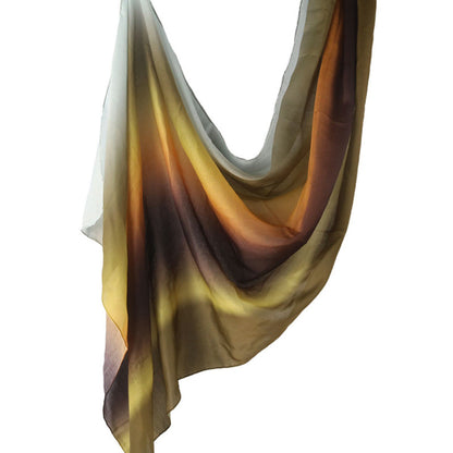 Cross-border hot selling watercolor painting series modal cotton shawl satin print scarf ethnic headscarf women's scarf