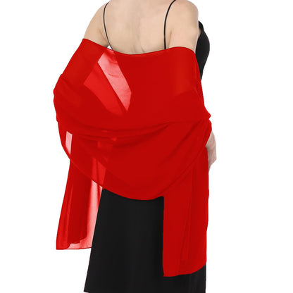 Cross-border soft chiffon scarves and evening dresses wedding shawls bridal scarves women's silk scarves travel sunscreen scarves