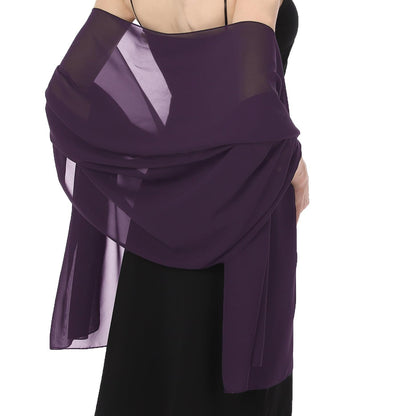 Cross-border soft chiffon scarves and evening dresses wedding shawls bridal scarves women's silk scarves travel sunscreen scarves