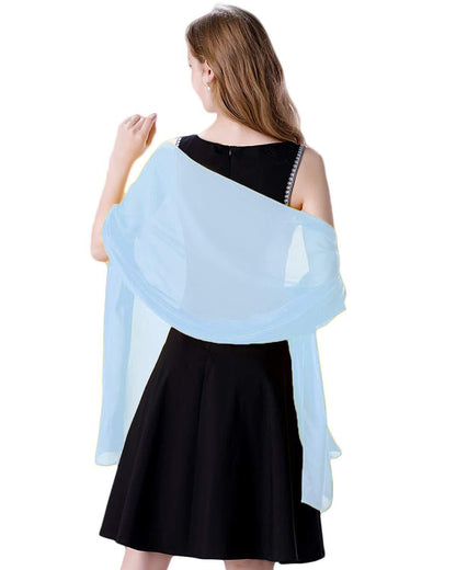 Cross-border soft chiffon scarves and evening dresses wedding shawls bridal scarves women's silk scarves travel sunscreen scarves