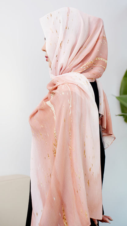 Modal cotton patterned hijab